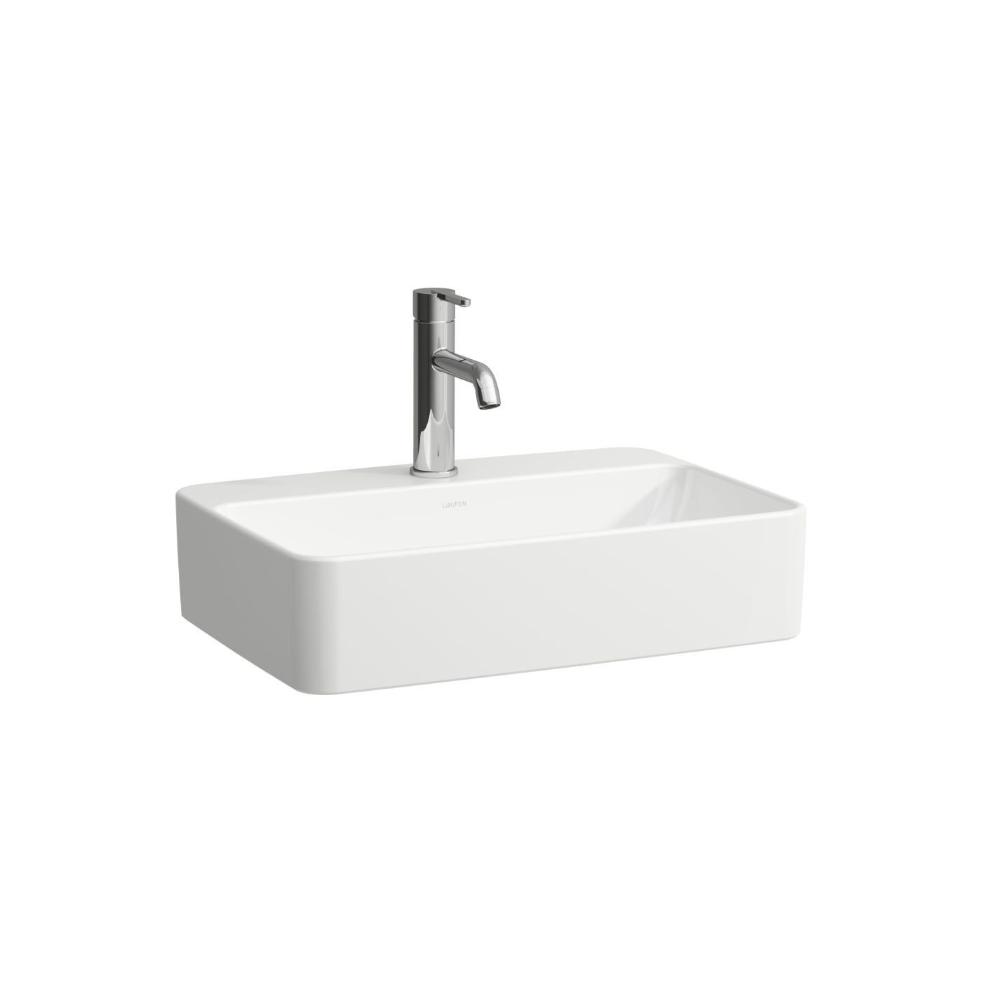 Umywalka Nablatowa Prostokątna Z Półką Na Baterię 550x380 mm Savoy Biały H8169450001111 Laufen Umywalka Nablatowa Prostokątna Z Półką Na Baterię 550x380 mm Savoy Biały H8169450001111 Laufen
