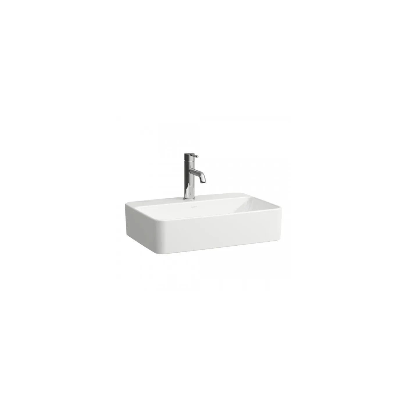 Umywalka Nablatowa Prostokątna Z Półką Na Baterię 550x380 mm Savoy Biały H8169450001111 Laufen Umywalka Nablatowa Prostokątna Z Półką Na Baterię 550x380 mm Savoy Biały H8169450001111 Laufen