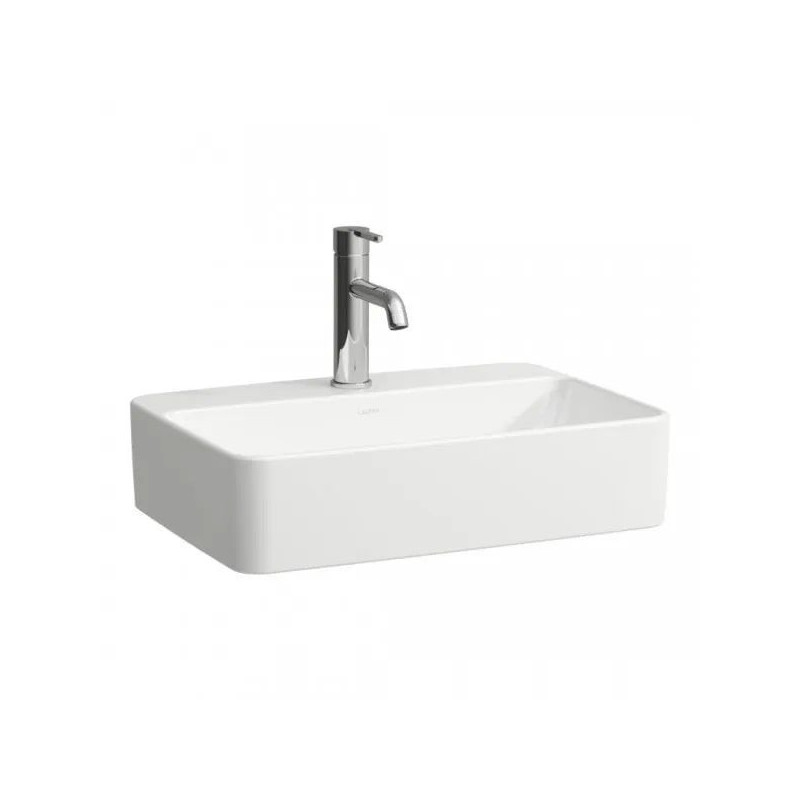 Umywalka Nablatowa Prostokątna Z Półką Na Baterię 550x380 mm Savoy Biały H8169450001111 Laufen Umywalka Nablatowa Prostokątna Z Półką Na Baterię 550x380 mm Savoy Biały H8169450001111 Laufen