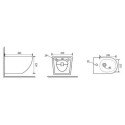 Bidet Wiszący Nox 1.0 48,5x36 Biały B0114 Emporia Bidet Wiszący Nox 1.0 48,5x36 Biały B0114 Emporia