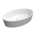 Umywalka Nablatowa Bari Biało-Szara 50x30 BARI500UNBSP Omnires Umywalka Nablatowa Bari Biało-Szara 50x30 BARI500UNBSP Omnires