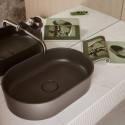 Umywalka Nablatowa Ovo Ash Grey Mat 55x36 OVOUNAG Omnires Umywalka Nablatowa Ovo Ash Grey Mat 55x36 OVOUNAG Omnires