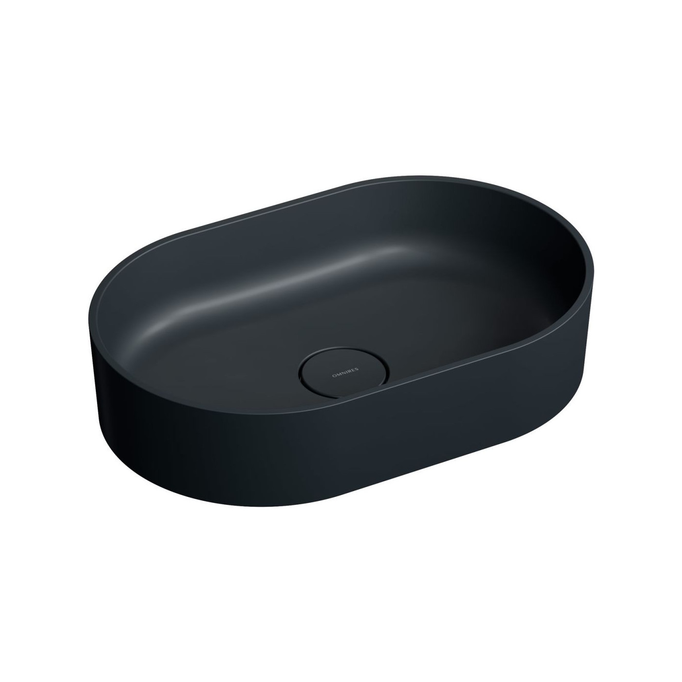 Umywalka Nablatowa Ovo Black Lava Mat 55x36 OVOUNBLV Omnires Umywalka Nablatowa Ovo Black Lava Mat 55x36 OVOUNBLV Omnires