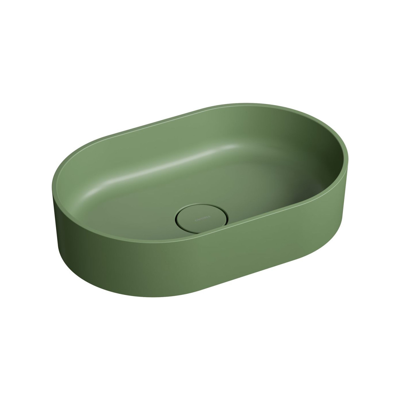 Umywalka Nablatowa Ovo Olive Mat 55x36 OVOUNOL Omnires Umywalka Nablatowa Ovo Olive Mat 55x36 OVOUNOL Omnires