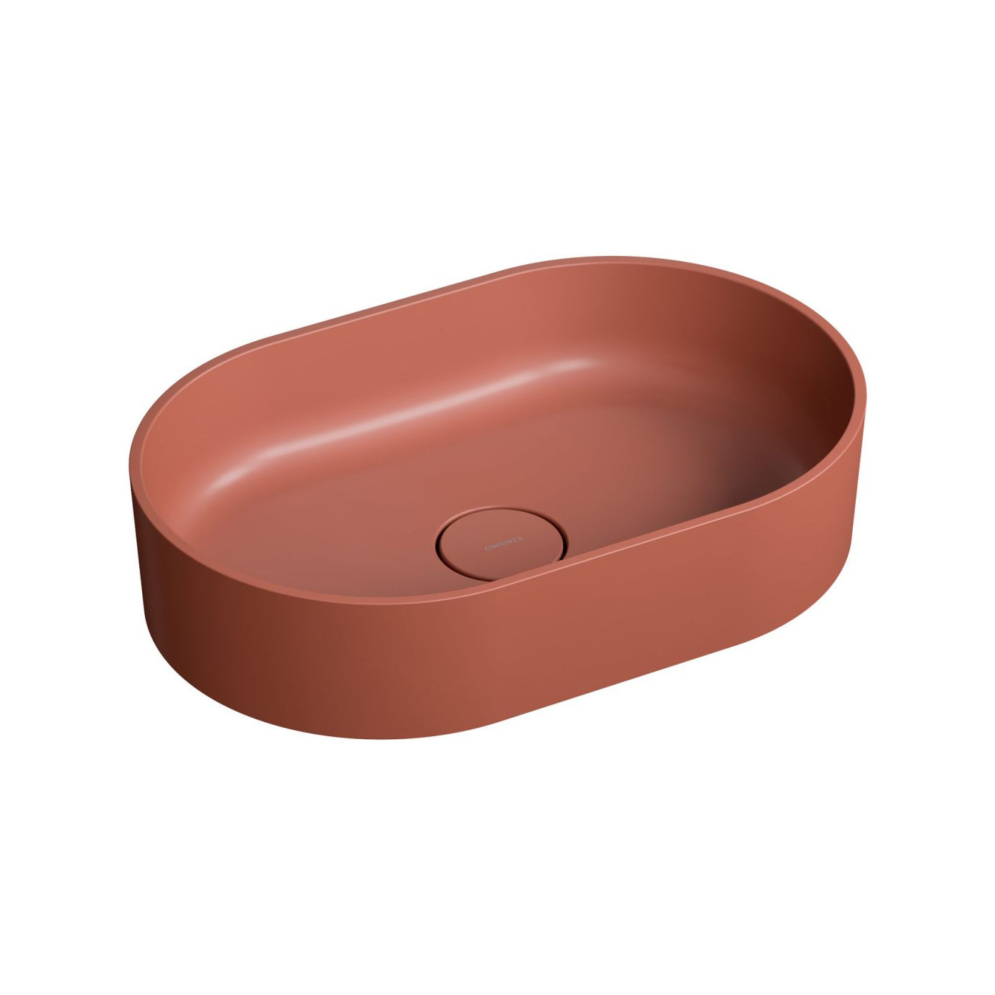 Umywalka Nablatowa Ovo Terracotta Mat 55x36 OVOUNTE Omnires Umywalka Nablatowa Ovo Terracotta Mat 55x36 OVOUNTE Omnires