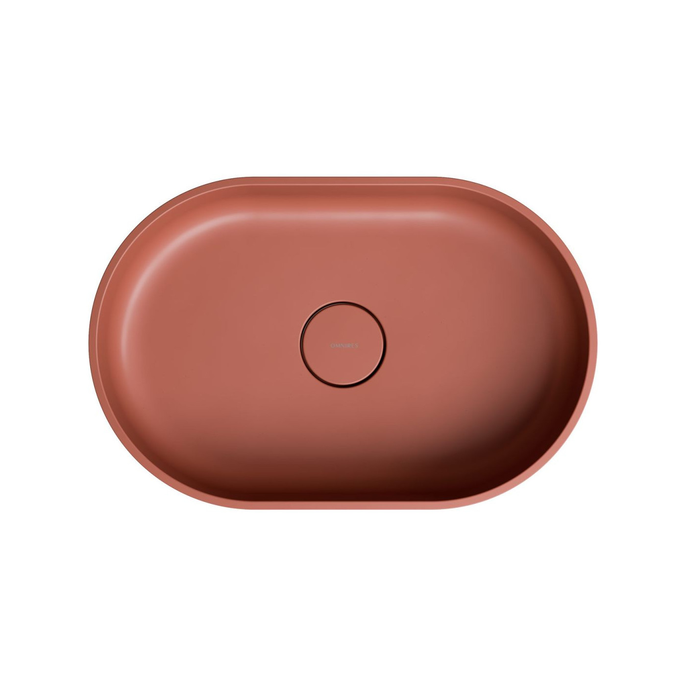 Umywalka Nablatowa Ovo Terracotta Mat 55x36 OVOUNTE Omnires Umywalka Nablatowa Ovo Terracotta Mat 55x36 OVOUNTE Omnires