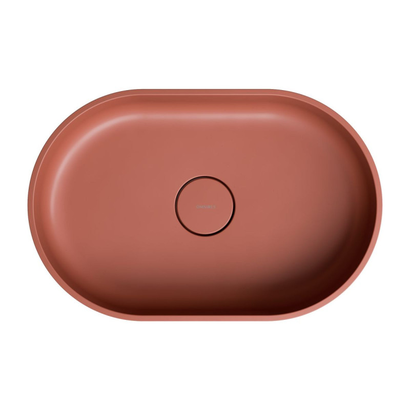 Umywalka Nablatowa Ovo Terracotta Mat 55x36 OVOUNTE Omnires Umywalka Nablatowa Ovo Terracotta Mat 55x36 OVOUNTE Omnires