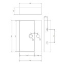 Umywalka Nablatowa Garland Biały 59,5x43,5 GARLAND600BP Omnires Umywalka Nablatowa Garland Biały 59,5x43,5 GARLAND600BP Omnires