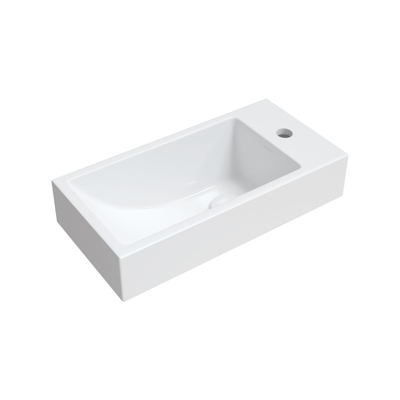 Umywalka Nablatowa Corfu Biały 50x25 CORFUBP Omnires Umywalka Nablatowa Corfu Biały 50x25 CORFUBP Omnires