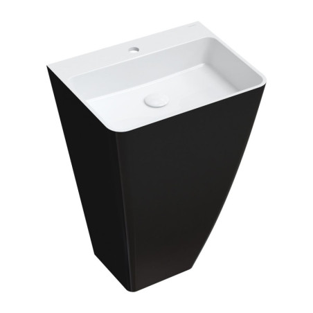 Umywalka Wolnostojąca Parma Czarno-Biała 55x43 PARMAUWBCP Omnires