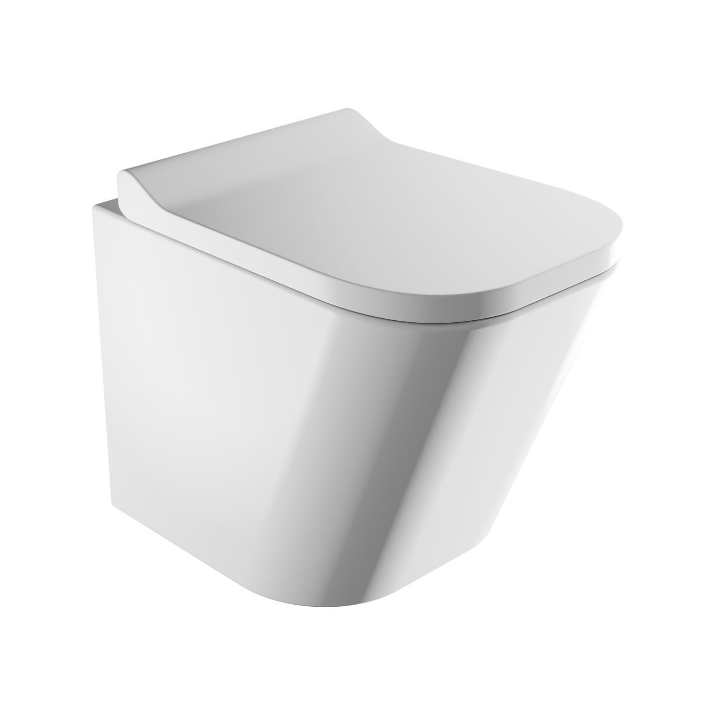 Zestaw WC Fontana Biały 48,5x34,5 FONTANAMWBP Omnires Zestaw WC Fontana Biały 48,5x34,5 FONTANAMWBP Omnires