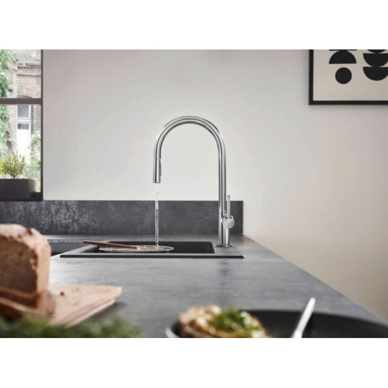 Jednouchwytowa Bateria Kuchenna Talis M54 210 Z Wyciąganą Wylewką 72801000 Hansgrohe Jednouchwytowa Bateria Kuchenna Talis M54 210 Z Wyciąganą Wylewką 72801000 Hansgrohe