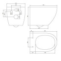 Zestaw WC Ottawa Comfort Biały Mat 54x36,5 OTTAWACMWBM Omnires Zestaw WC Ottawa Comfort Biały Mat 54x36,5 OTTAWACMWBM Omnires