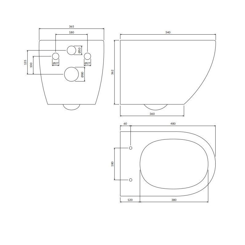 Zestaw WC Ottawa Comfort Biały Mat 54x36,5 OTTAWACMWBM Omnires Zestaw WC Ottawa Comfort Biały Mat 54x36,5 OTTAWACMWBM Omnires