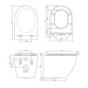 Zestaw WC Ottawa Comfort Biały 54x36,5 OTTAWACMWBP Omnires Zestaw WC Ottawa Comfort Biały 54x36,5 OTTAWACMWBP Omnires
