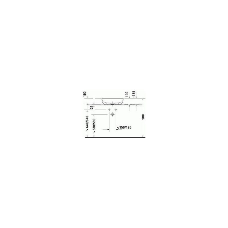 Umywalka Luv 50x35 cm Nablatowa Owalna Biała 0379500000 Duravit Umywalka Luv 50x35 cm Nablatowa Owalna Biała 0379500000 Duravit