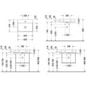 Umywalka DuraSquare 60x47 cm Nablatowa Prostokąt 2353600041 Duravit Umywalka DuraSquare 60x47 cm Nablatowa Prostokąt 2353600041 Duravit