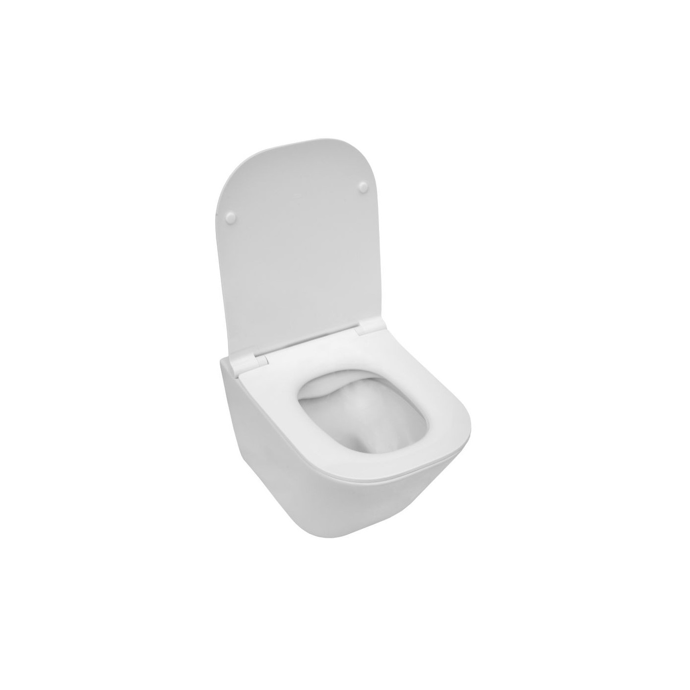 Miska WC Rimless Square Compacto Z Deską Wolnoopadającą Slim A34H473000 Roca Miska WC Rimless Square Compacto Z Deską Wolnoopadającą Slim A34H473000 Roca