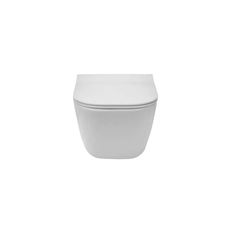 Miska WC Rimless Square Compacto Z Deską Wolnoopadającą Slim A34H473000 Roca Miska WC Rimless Square Compacto Z Deską Wolnoopadającą Slim A34H473000 Roca