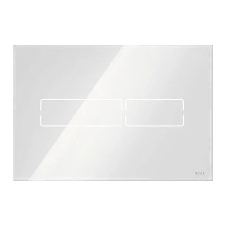 Przycisk Spłukujący Lux Mini Szkło Białe Połysk 9240960 Tece