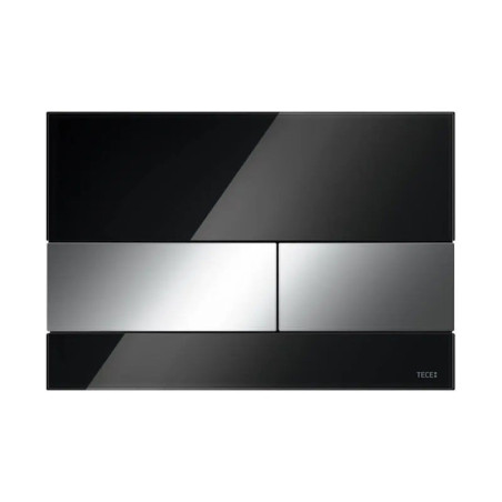 Przycisk Spłukujący Square Chrom/Szkło Czarne 9240807 Tece