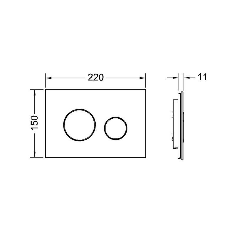 Przycisk Spłukujący Loop Szkło Czarne/Chrom Mat 9240655 Tece Przycisk Spłukujący Loop Szkło Czarne/Chrom Mat 9240655 Tece