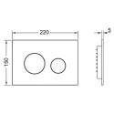 Przycisk Spłukujący Loop Chrom Mat 9240922 Tece Przycisk Spłukujący Loop Chrom Mat 9240922 Tece