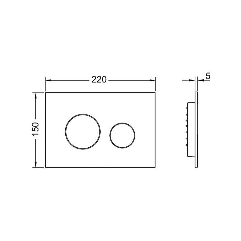 Przycisk Spłukujący Loop Chrom Mat 9240922 Tece Przycisk Spłukujący Loop Chrom Mat 9240922 Tece