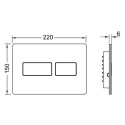 Przycisk Spłukujący Solid Stal Szczotkowana 9240430 Tece Przycisk Spłukujący Solid Stal Szczotkowana 9240430 Tece