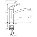 Jednouchwytowa Bateria Kuchenna Logis Chrom 71832000 Hansgrohe Jednouchwytowa Bateria Kuchenna Logis Chrom 71832000 Hansgrohe