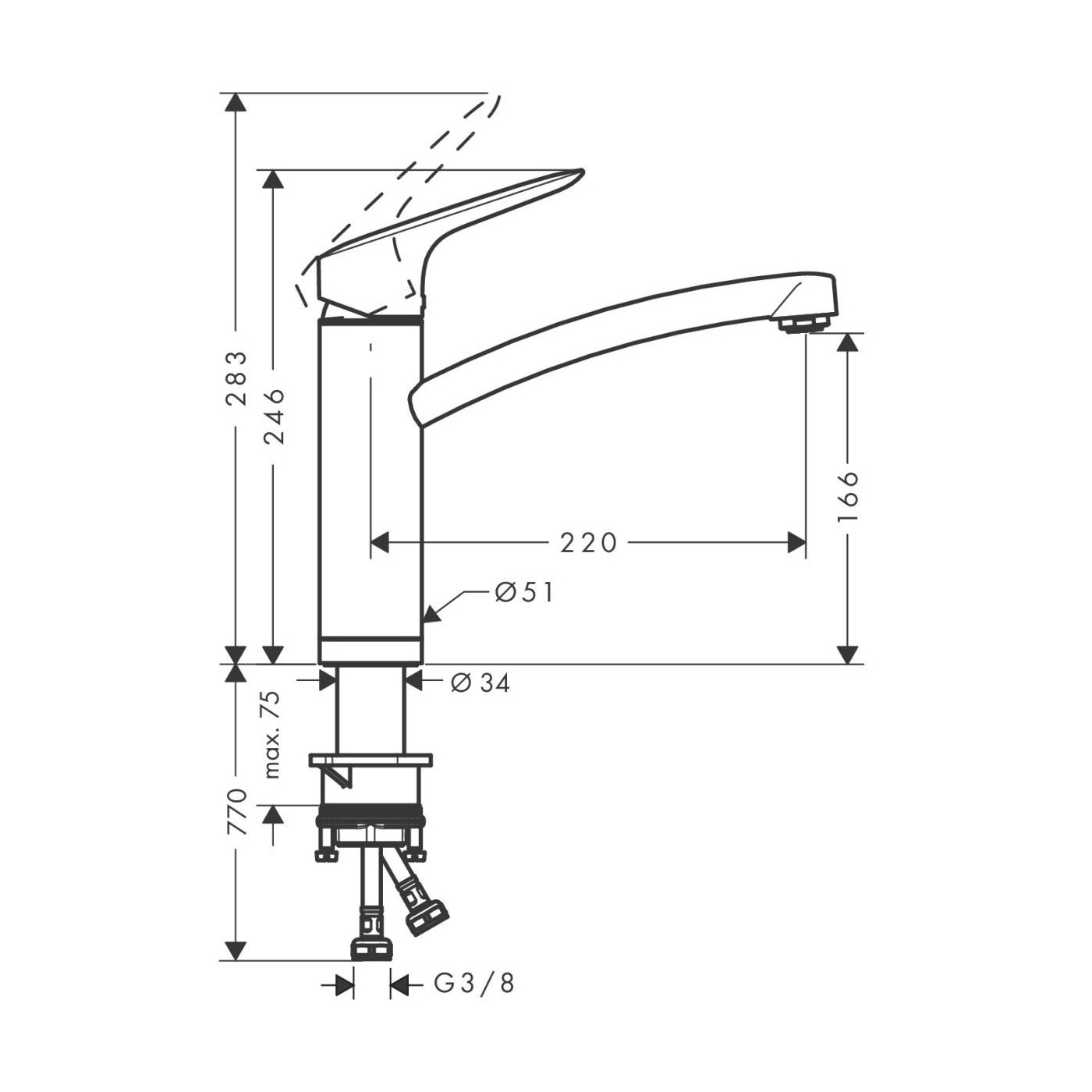 Jednouchwytowa Bateria Kuchenna Do Instalacji Przed Oknem Logis Chrom 71833000 Hansgrohe Jednouchwytowa Bateria Kuchenna Do Instalacji Przed Oknem Logis Chrom 71833000 Hansgrohe