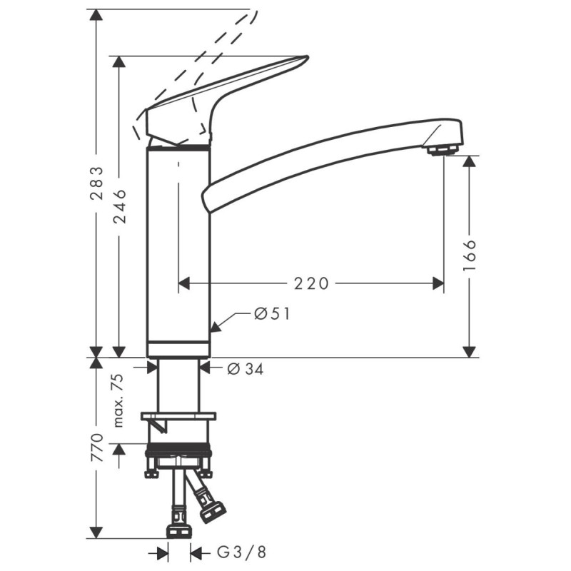 Jednouchwytowa Bateria Kuchenna Do Instalacji Przed Oknem Logis Chrom 71833000 Hansgrohe Jednouchwytowa Bateria Kuchenna Do Instalacji Przed Oknem Logis Chrom 71833000 Hansgrohe