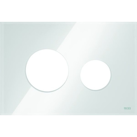 Obudowa Przycisku Spłukującego Loop Szkło Białe Połysk 9240671 Tece