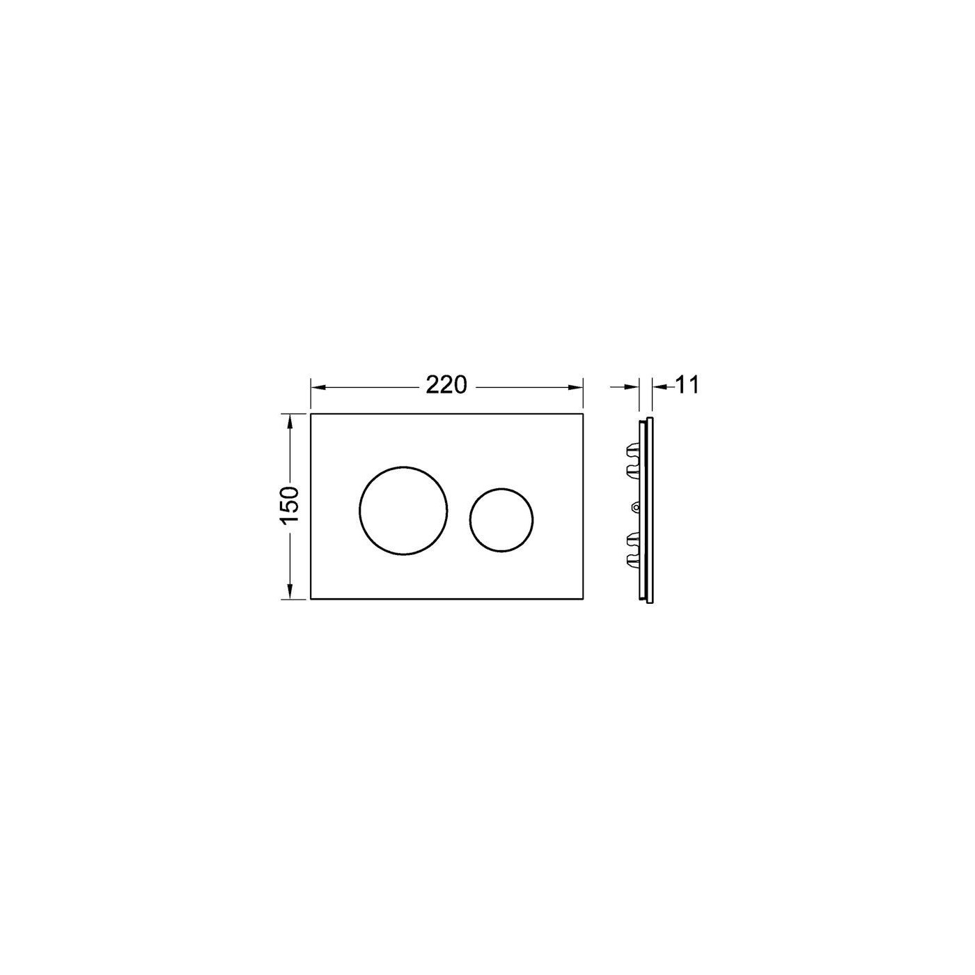 Obudowa Przycisku Spłukującego Loop Szkło Białe Połysk 9240671 Tece Obudowa Przycisku Spłukującego Loop Szkło Białe Połysk 9240671 Tece