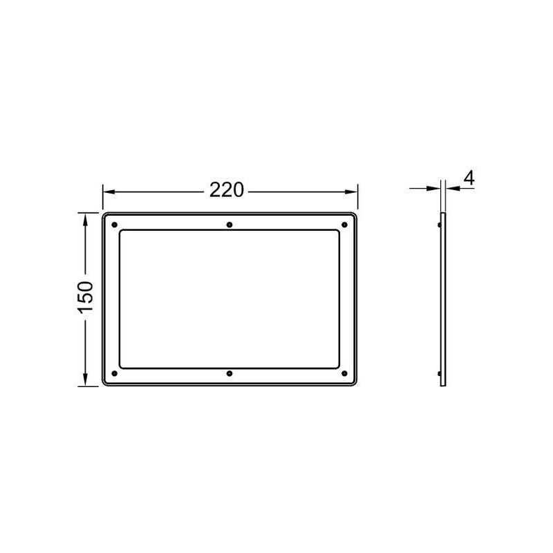 Ramka Dystansowa Przycisku WC Solid Biały Połysk 9240440 Tece Ramka Dystansowa Przycisku WC Solid Biały Połysk 9240440 Tece