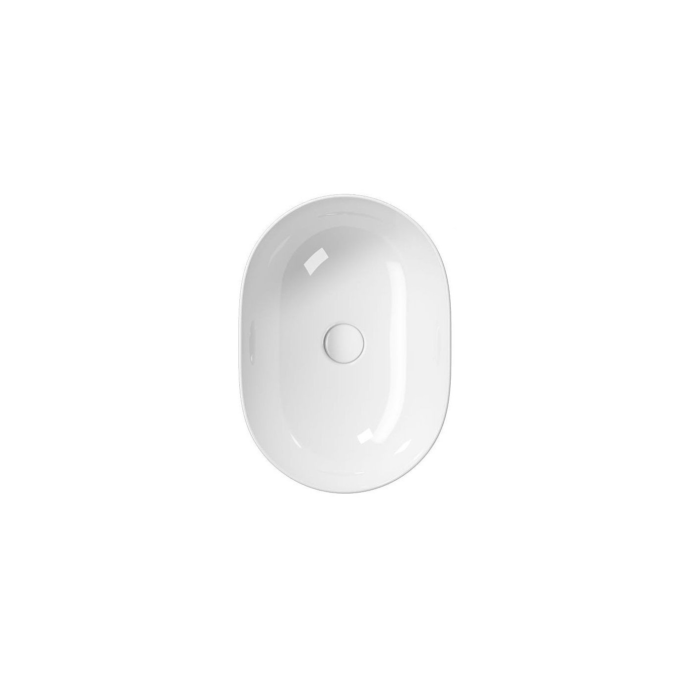 Umywalka Nablatowa Pura 50x35 Bianco Lucido 886011 GSI Umywalka Nablatowa Pura 50x35 Bianco Lucido 886011 GSI