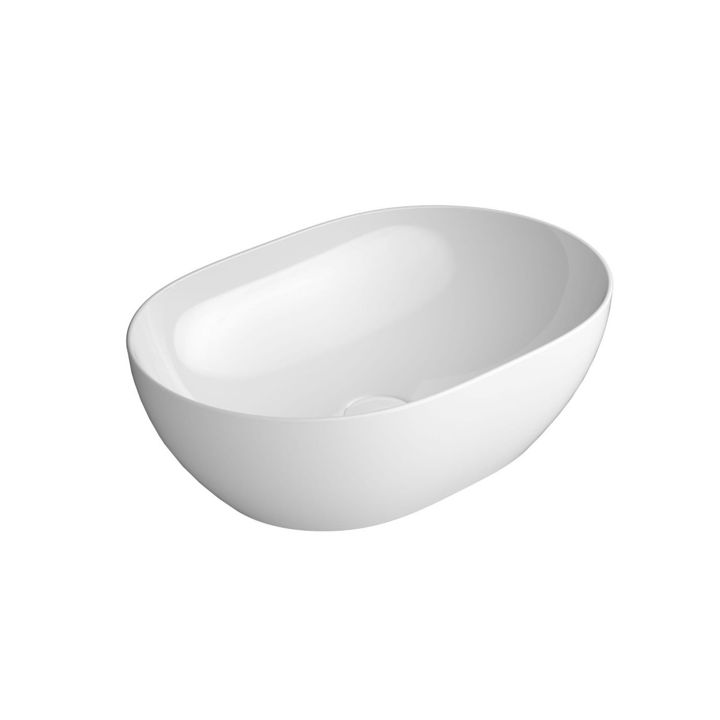 Umywalka Nablatowa Pura 50x35 Bianco Lucido 886011 GSI Umywalka Nablatowa Pura 50x35 Bianco Lucido 886011 GSI