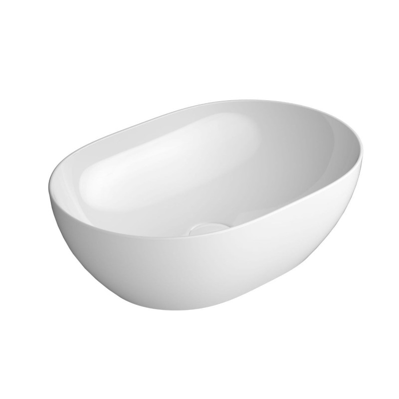 Umywalka Nablatowa Pura 50x35 Bianco Lucido 886011 GSI Umywalka Nablatowa Pura 50x35 Bianco Lucido 886011 GSI