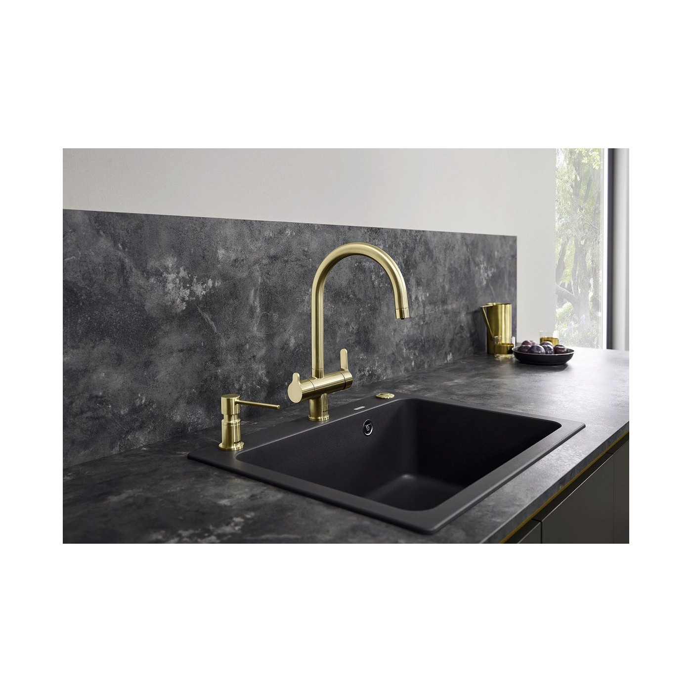 Bateria Kuchenna Z Funkcją Filtra Trima Satin Gold 526695 Blanco Bateria Kuchenna Z Funkcją Filtra Trima Satin Gold 526695 Blanco