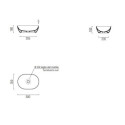 Umywalka Nablatowa Pura 50x35 Bianco Lucido 886011 GSI Umywalka Nablatowa Pura 50x35 Bianco Lucido 886011 GSI