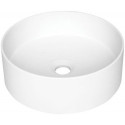 Umywalka Okrągła Nablatowa Silia 36x36 cm Biała CQSAU4S Deante Umywalka Okrągła Nablatowa Silia 36x36 cm Biała CQSAU4S Deante