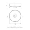Umywalka Okrągła Nablatowa Silia 36x36 cm Biała CQSAU4S Deante Umywalka Okrągła Nablatowa Silia 36x36 cm Biała CQSAU4S Deante