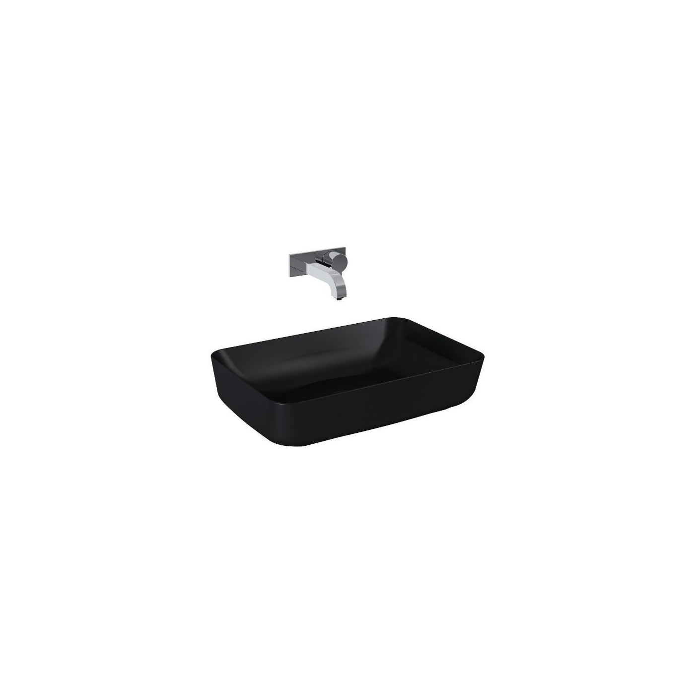 Umywalka Nablatowa Nomia 50 Black Mat 145291 Elita Umywalka Nablatowa Nomia 50 Black Mat 145291 Elita