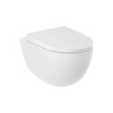 Miska WC Wisząca Bezkołnierzowa Z Deską Sedesową Resa Biały 24WCSET43 Kludi Miska WC Wisząca Bezkołnierzowa Z Deską Sedesową Resa Biały 24WCSET43 Kludi