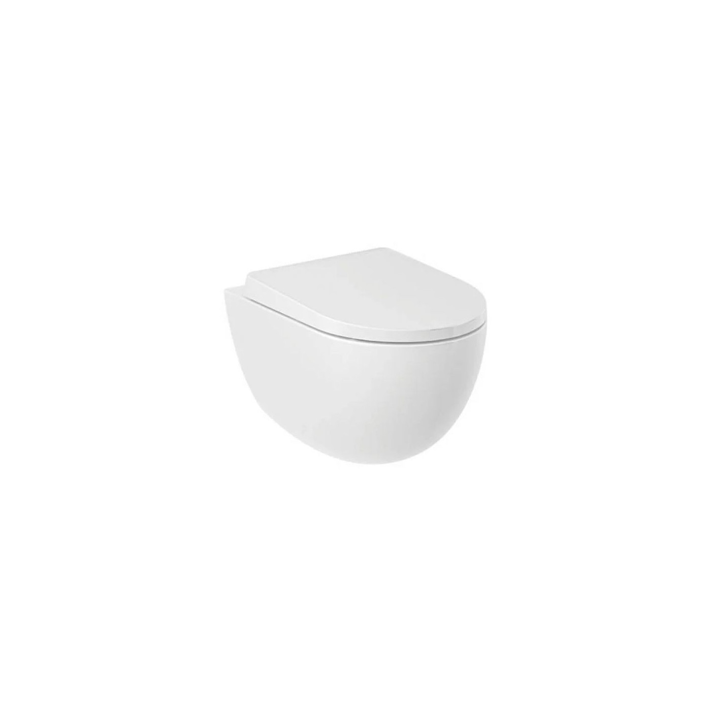 Miska WC Wisząca Bezkołnierzowa Z Deską Sedesową Resa Biały 24WCSET43 Kludi Miska WC Wisząca Bezkołnierzowa Z Deską Sedesową Resa Biały 24WCSET43 Kludi