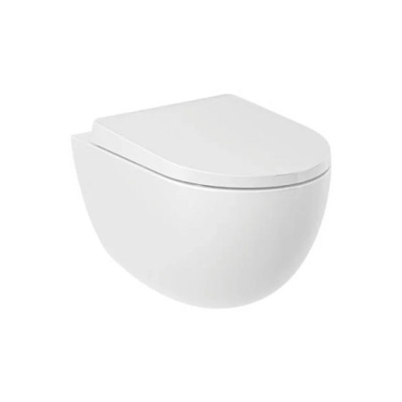 Miska WC Wisząca Bezkołnierzowa Resa Biały 24WCW0243 Kludi