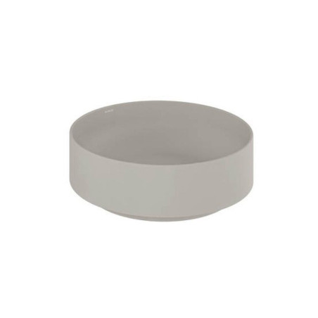 Umywalka Ceramiczna Nablatowa Okrągła 40X40 Resa Jasny Szary Mat 58CW10O2 Kludi