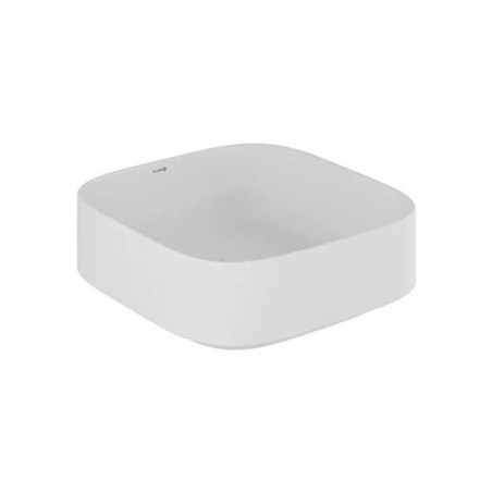Umywalka Ceramiczna Nablatowa Kwadratowa 40X40 Resa Biały Mat 58CW3053 Kludi