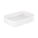 Umywalka Ceramiczna Nablatowa Prostokątna 60X40 Resa Biały 58CW4043 Kludi Umywalka Ceramiczna Nablatowa Prostokątna 60X40 Resa Biały 58CW4043 Kludi