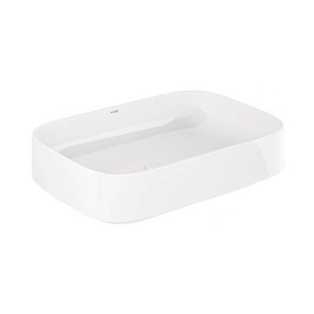 Umywalka Ceramiczna Nablatowa Prostokątna 60X40 Resa Biały 58CW4043 Kludi